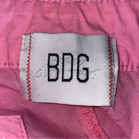 BDG Urban Outfitters Pink Wide Leg Cargo Pants Size 12 Retro Y2K Stretch - Picture 3 of 9